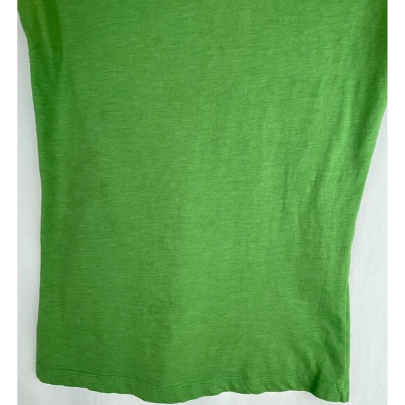 VTG Aeropostale T-Shirt Baby Tee Womens Large Green Cap Sleeve Distressed Logo - Picture 11 of 11